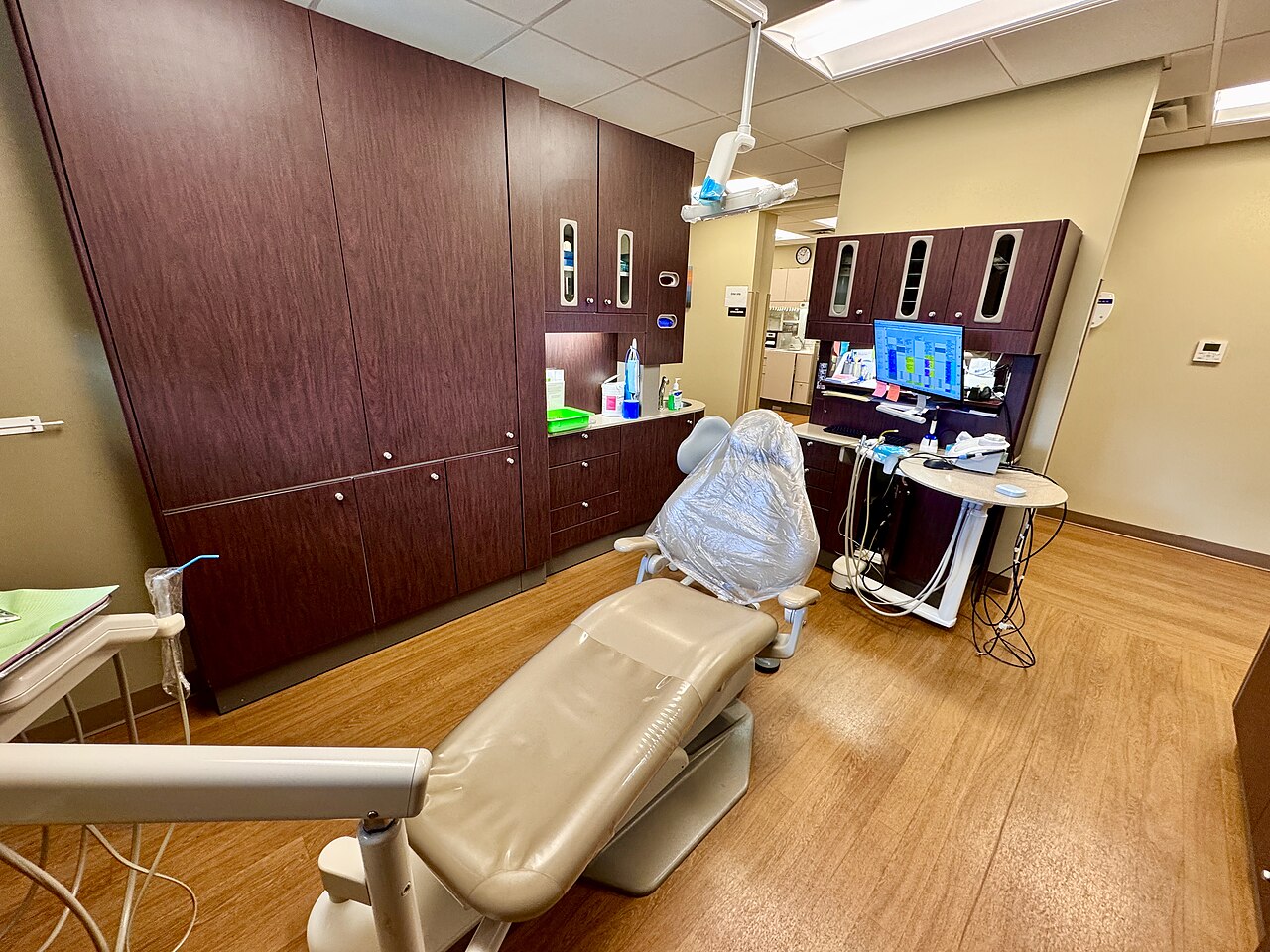 Inside a dental clinic